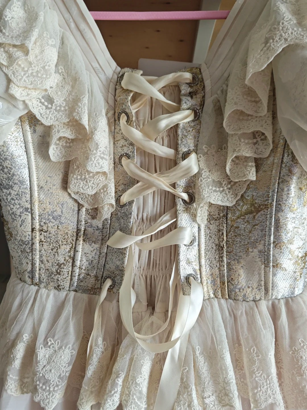 girlhomeshops-Weißes Prinzessinnen-Palast-Tüll-Lang- und Bodenballkleid für Erwachsene, Zeremoniekleid gh5906