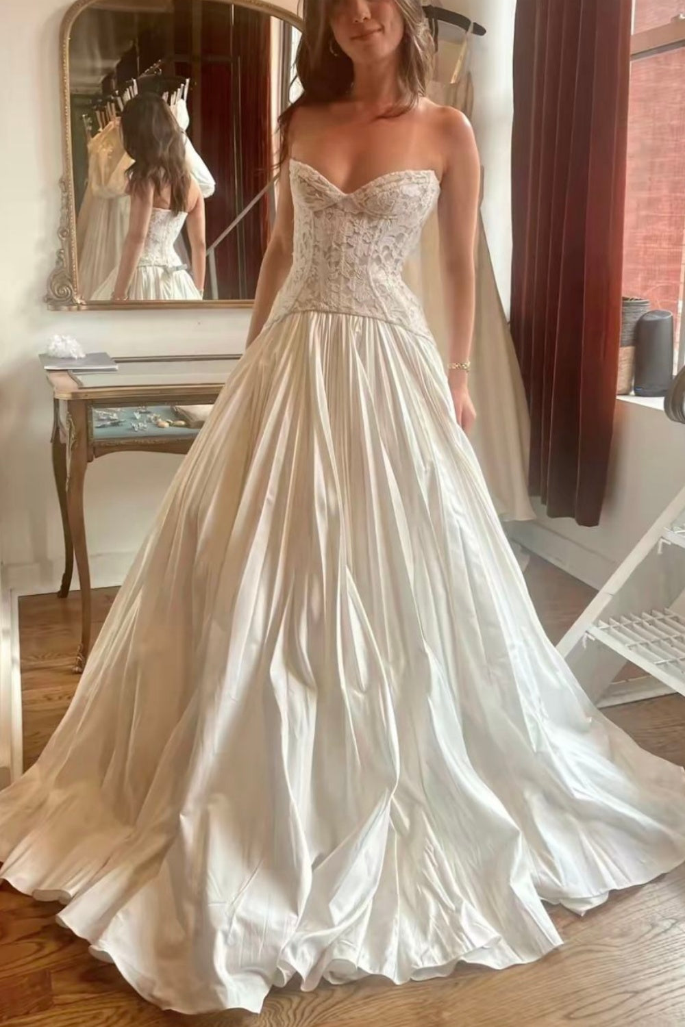 robe de bal longue en tulle blanc girlhomeshops, robe de mariée, robe de mariée gh6269