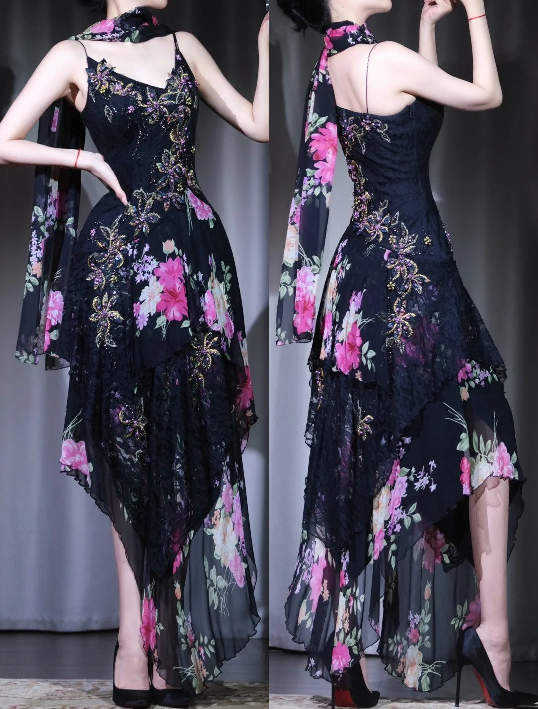 Neues modisches Retro-Abendkleid, romantisches Kleid, Date-Kleid gh6513