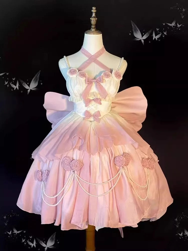 Girlhomeshops-Rosa Kleider, Kurze Kleider, Lolita-Kleider, Geburtstagskleider, Quinceanera-Kleider gh5139