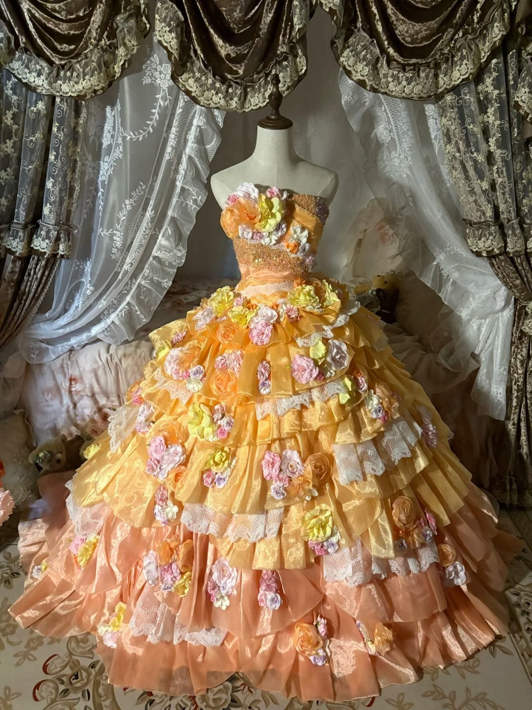 Langes Abendkleid, Geburtstagskleid, Prinzessinnenkleid gh7035