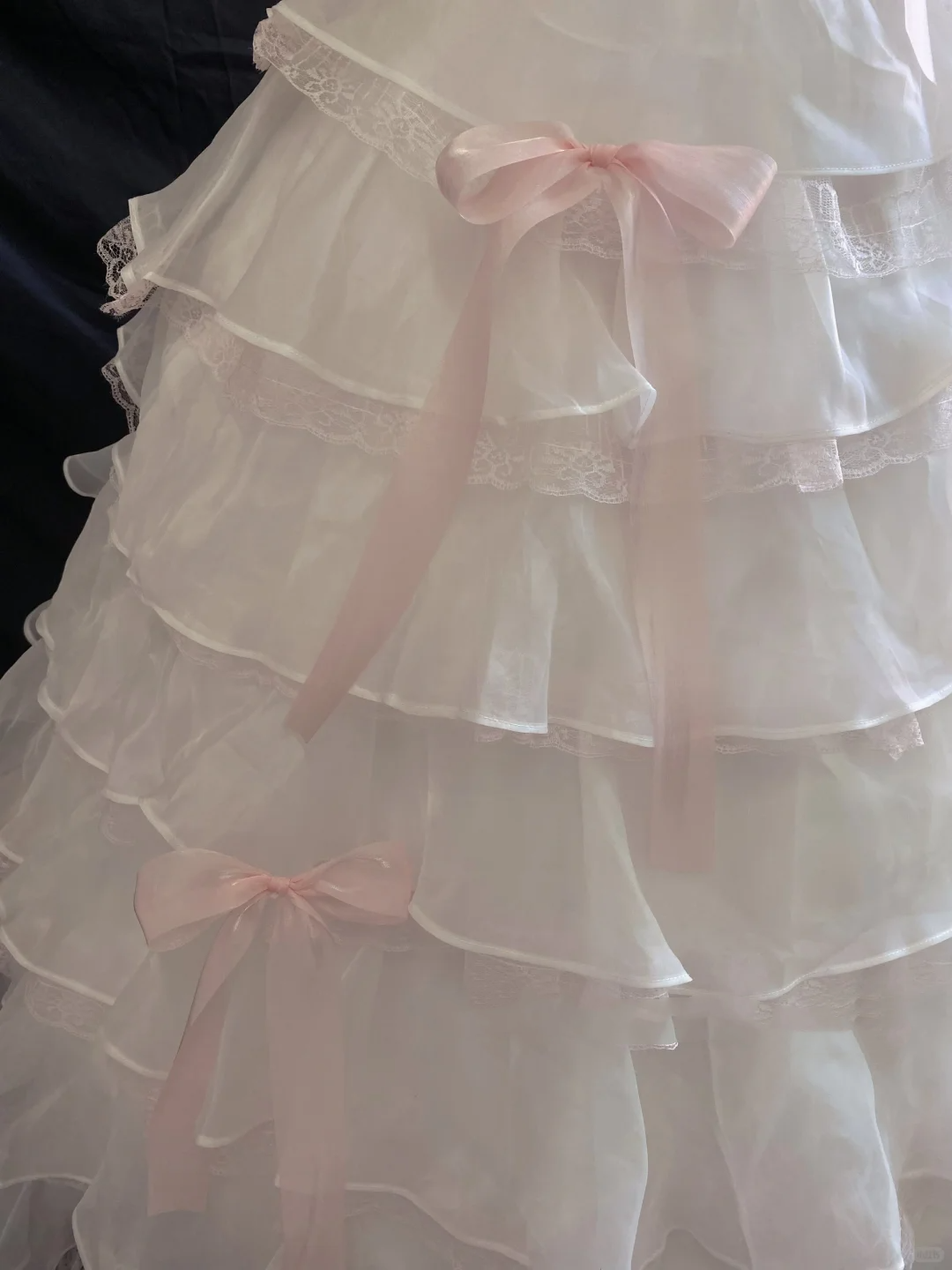 Blush pink strapless romantic gown with fitted waist and fluffy tiered cake skirt, wedding dress & bridal gown gh8241
