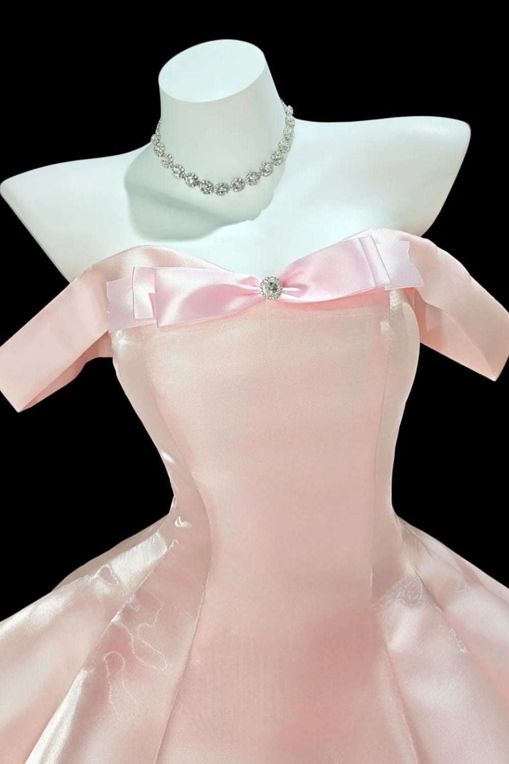 New stylish short satin back-to-school dress/birthday dress gh6832