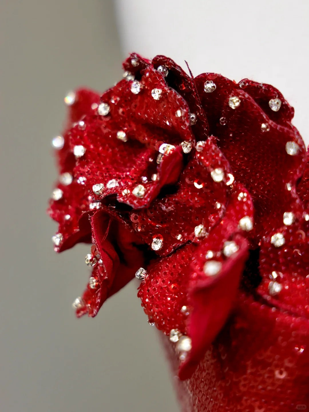 Girlhomeshops - Robe de soirée longue rouge brillante à paillettes gh5120