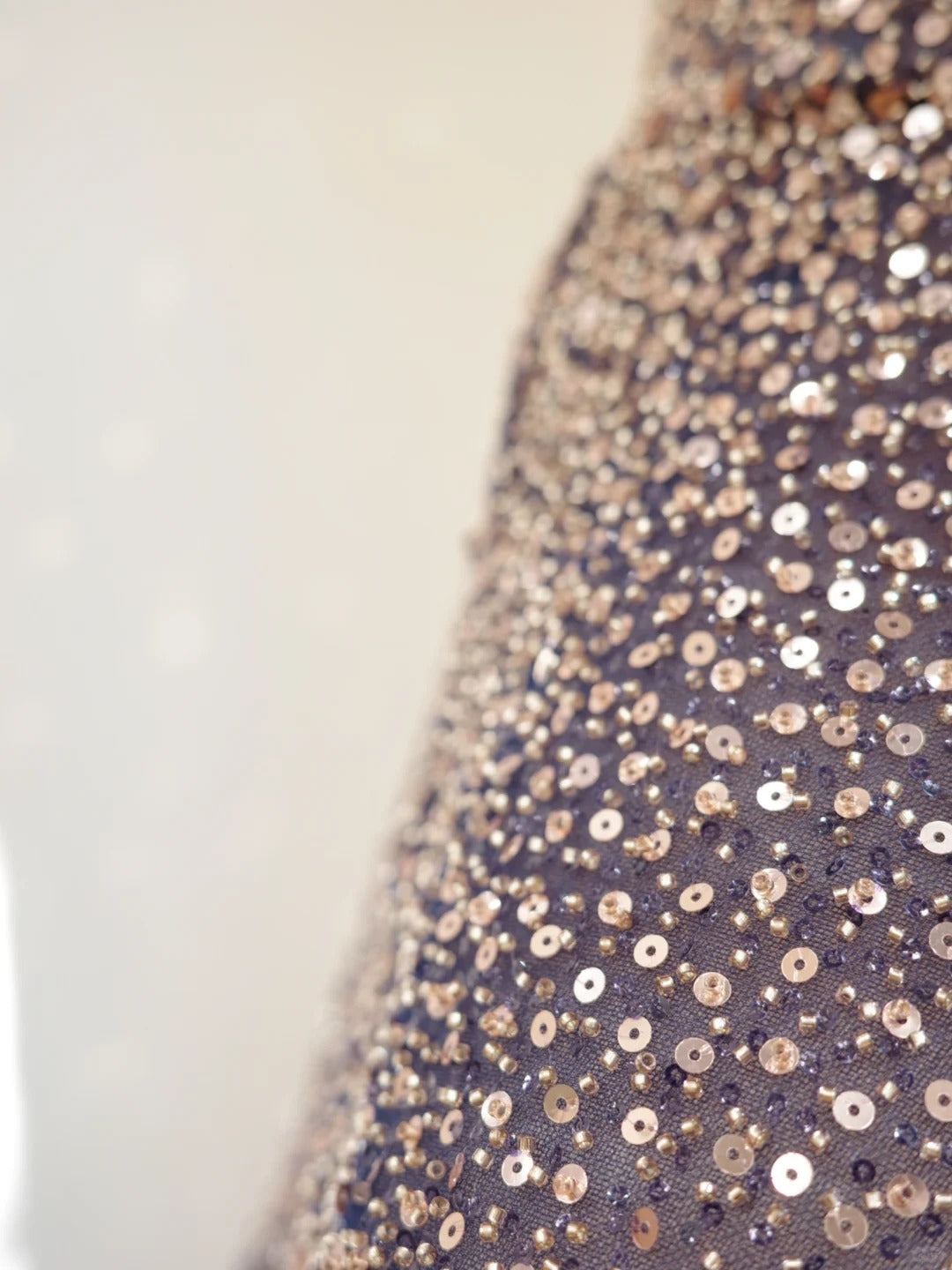 Girlhomeshops - Robe de bal courte/mi-longue à paillettes bleu dégradé gh5064
