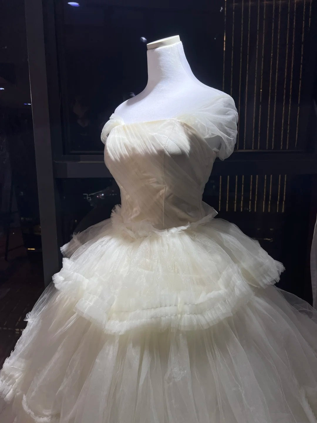 Süßes langes Tüll-Prinzessinnenkleid gh6727