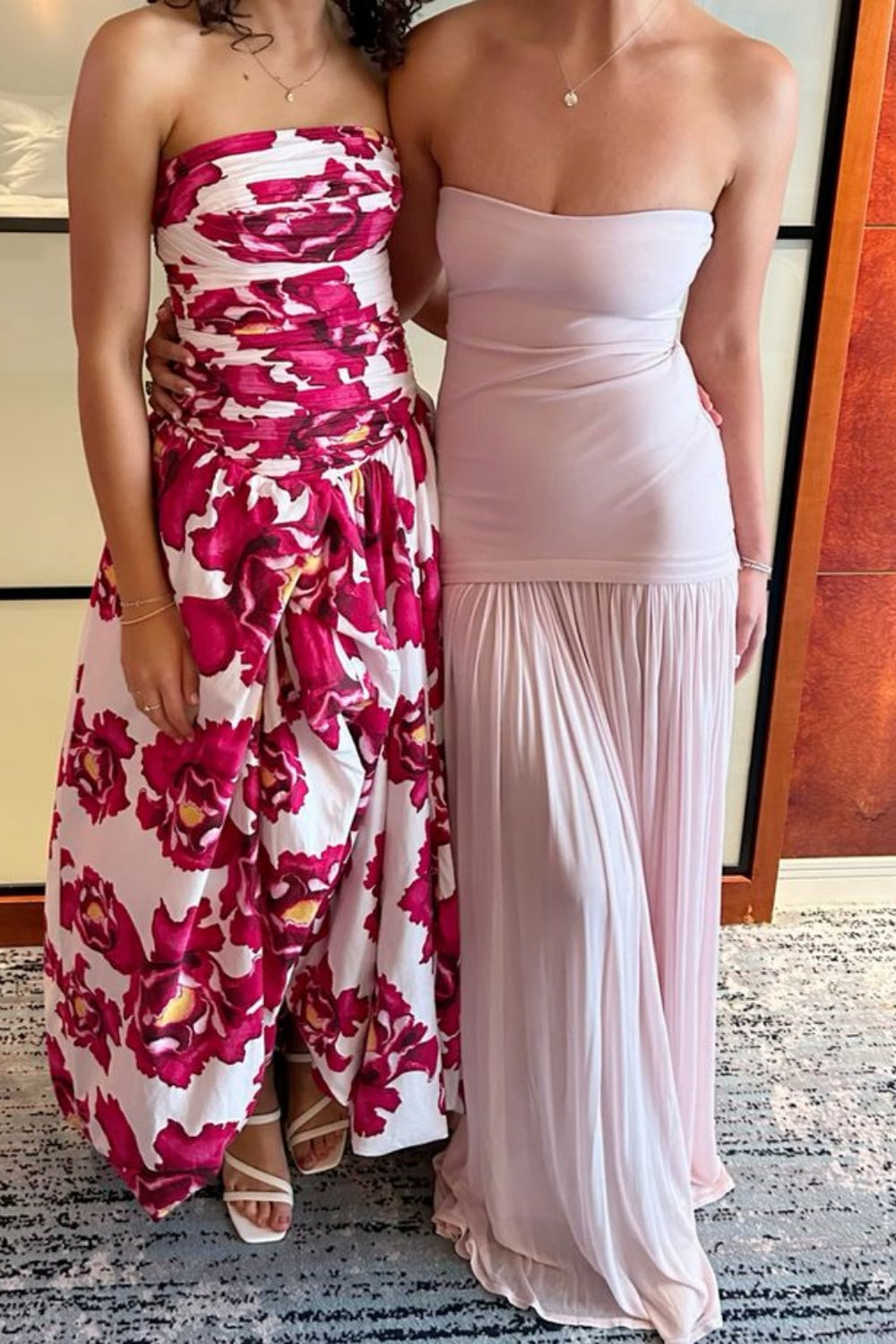 Girlhomeshops - Robe tube rose tendance et confortable, robe longue basique gh5858