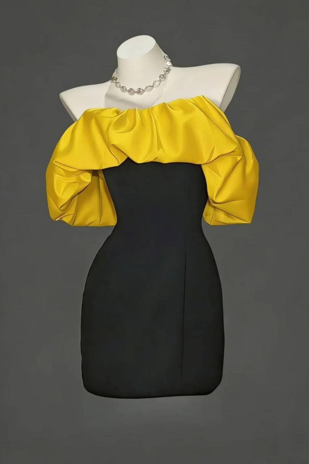 Nouvelle robe courte élégante en satin pour la rentrée scolaire/robe d'anniversaire gh6838