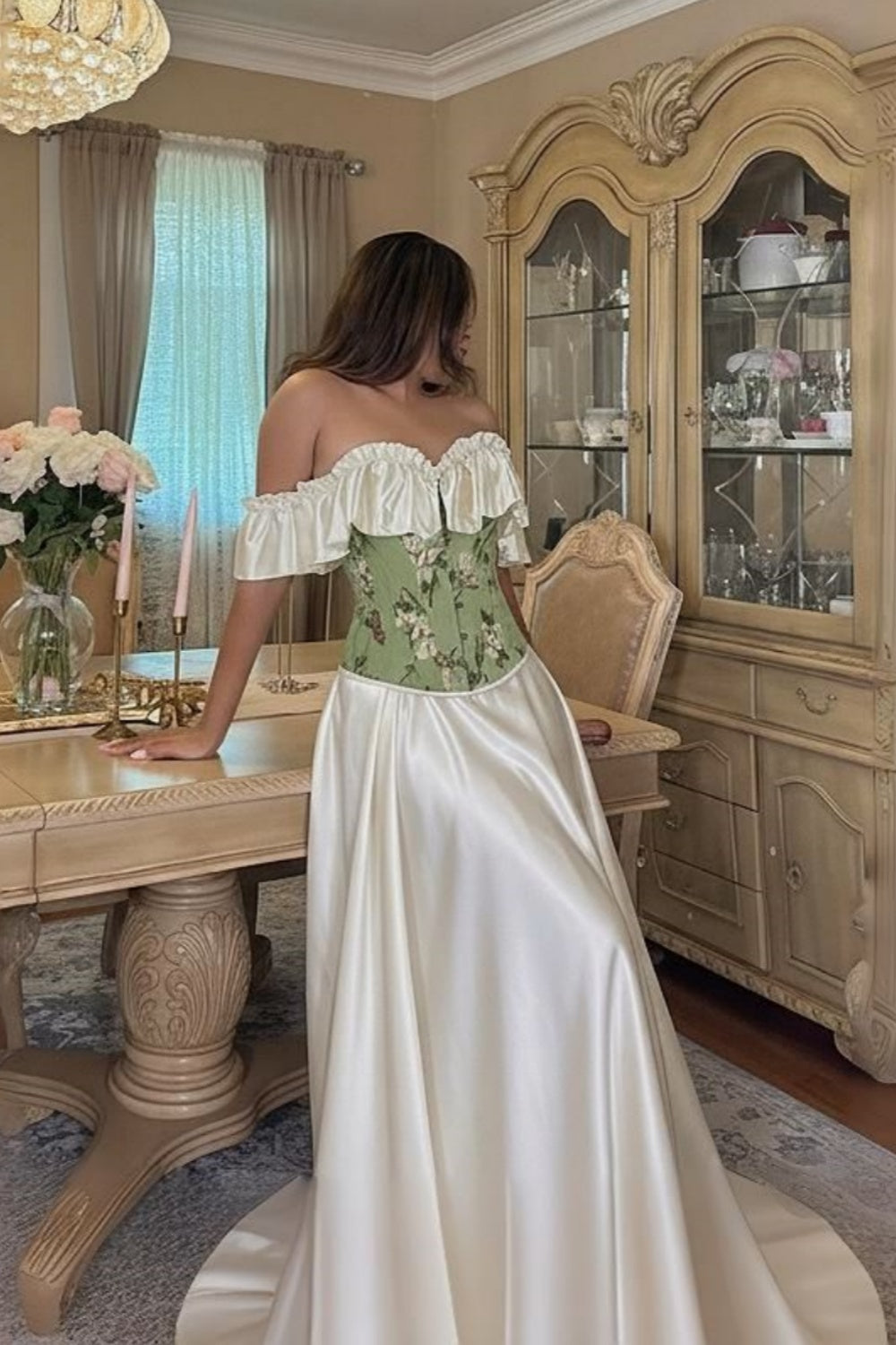 girlhomeshops - Elegantes, langes Retro-Abendkleid gh6194