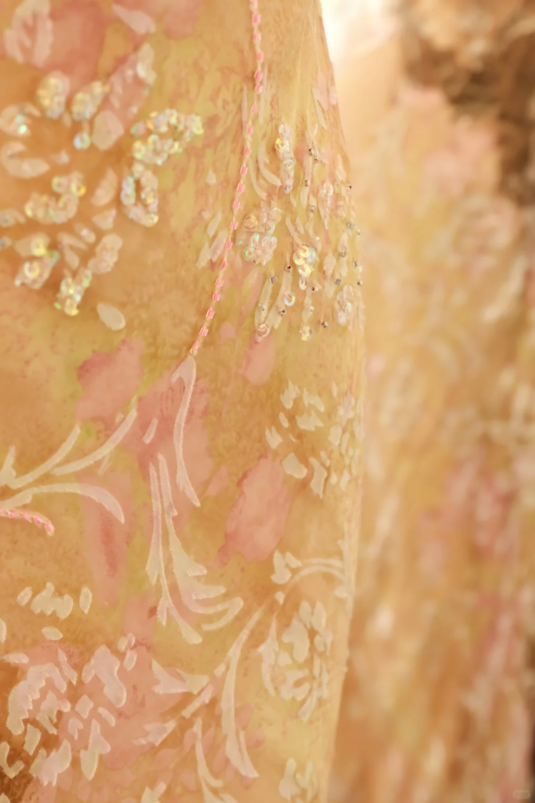 Women Vintage Floral Print Long Evening Gown Cowl Neck Sleeveless Brown Pink Ombre Chiffon Mermaid Formal Dress gh9574