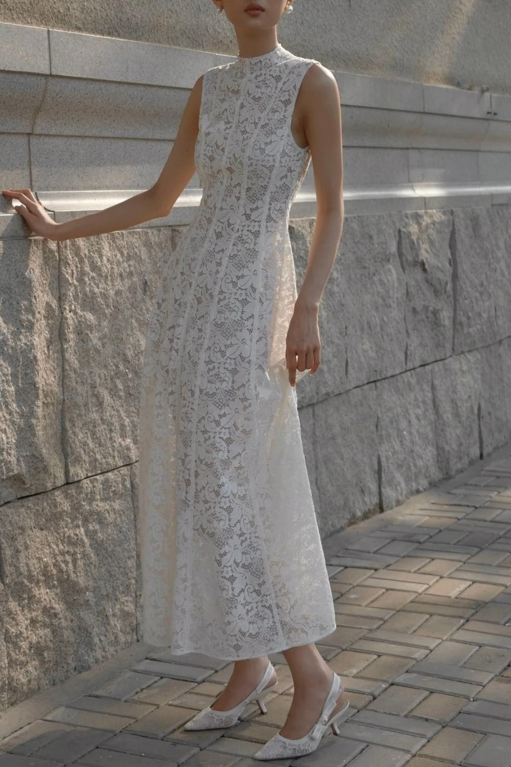 girlhomeshops - Robe de bal longue et fine en dentelle blanche exquise gh5931