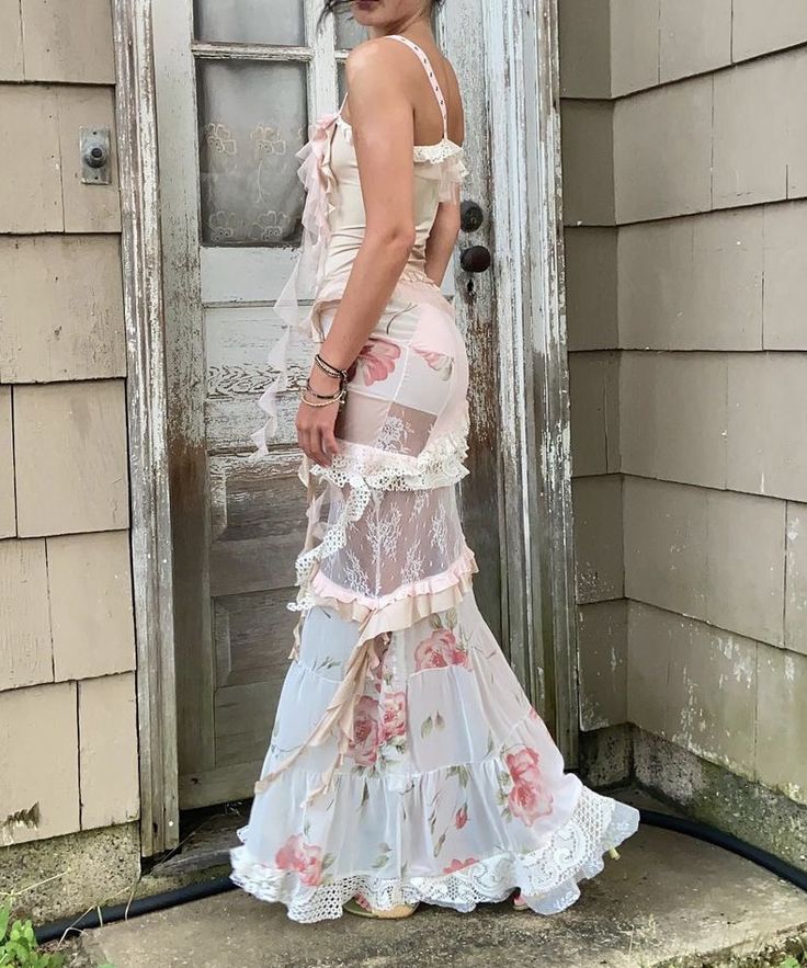 Rosa Elegante Fantasie Floral Mode Eine Schulter Lange Tüll Ballkleid Abendkleid Garten Party Kleid gh3013