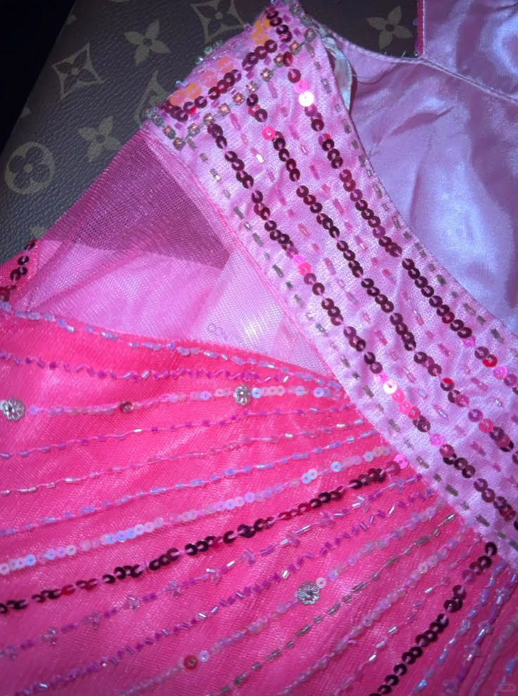 ✨Girlhomeshops-Hot Pink Ombre Rhinestone Beaded Mermaid Prom Dress gh10170
