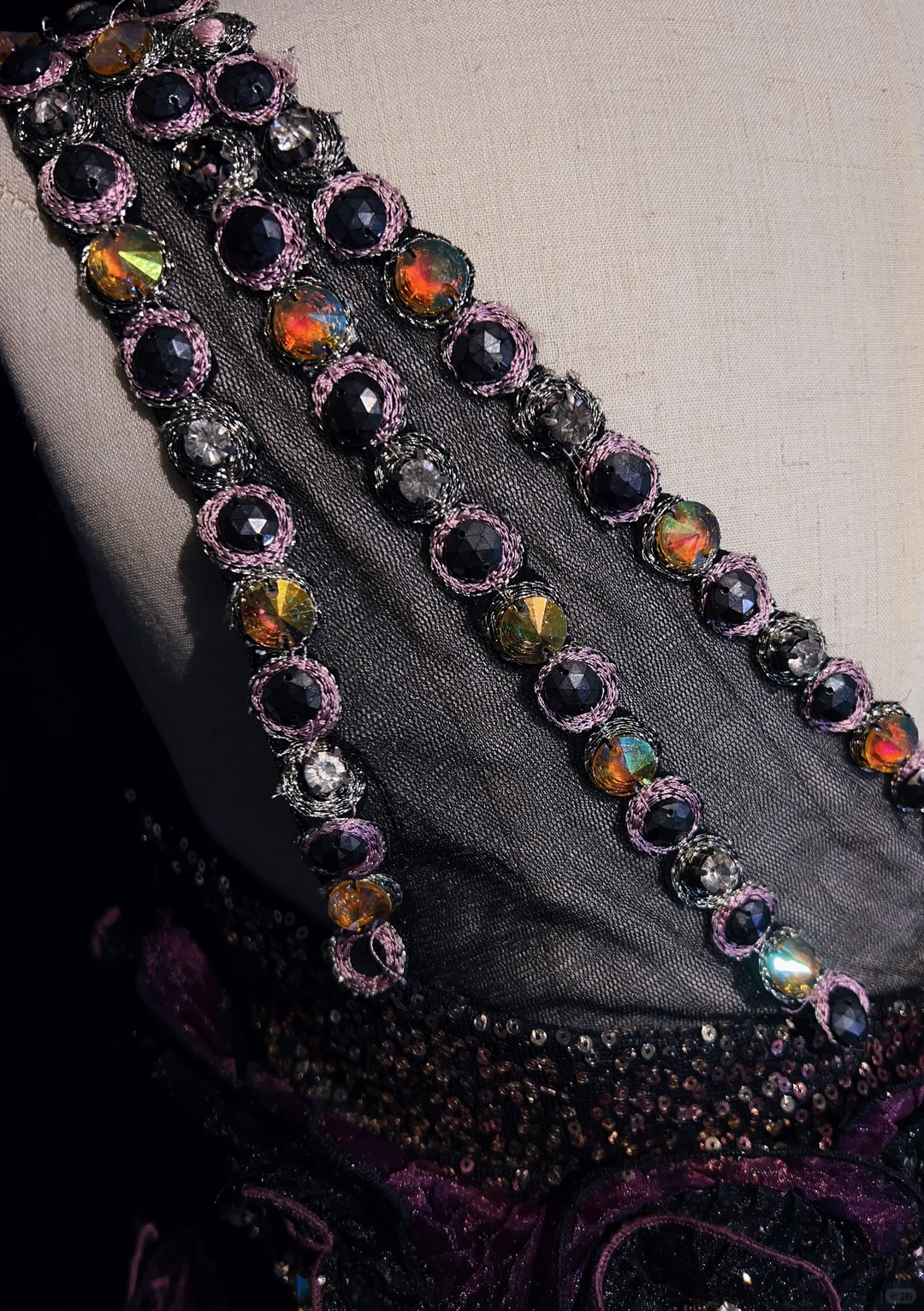 One Shoulder Black Purple Gradient Mermaid Prom Dress Sequins Rhinestones 3D Floral Formal Gown with Train gh9543