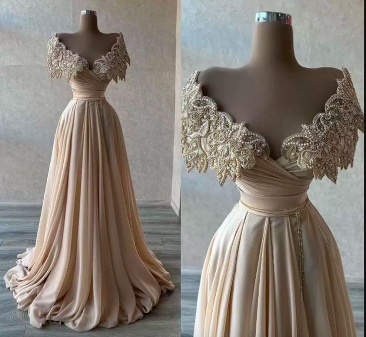 Robe de soirée élégante en tulle à perles brillantes de luxe Champagne gh3279