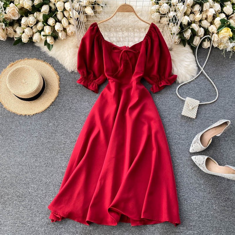 Cute A Line Short Dress Fashion Dress 10905