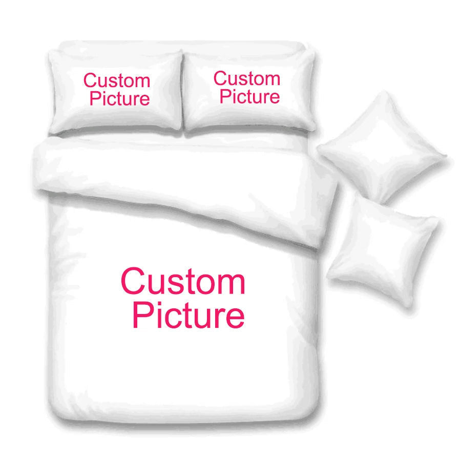 Cutom Duvet Cover Set Pattern Chic Comforter Cover King Size for Teens Adults Bedding Set with Pillowcases JZG3010