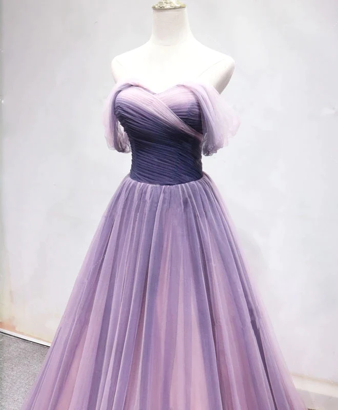 Wunderschönes formelles Kleid in A-Linie mit Tüllverlauf, Schatz-Partykleid gh444