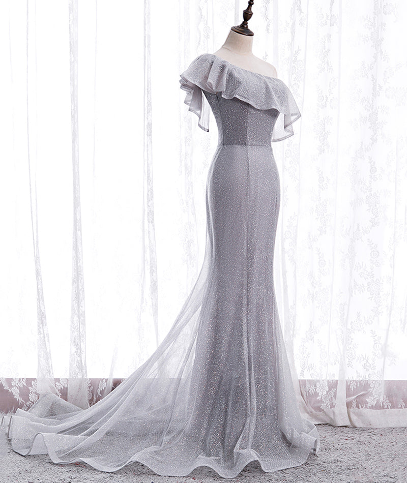 Robe de soirée longue à paillettes style sirène 8440