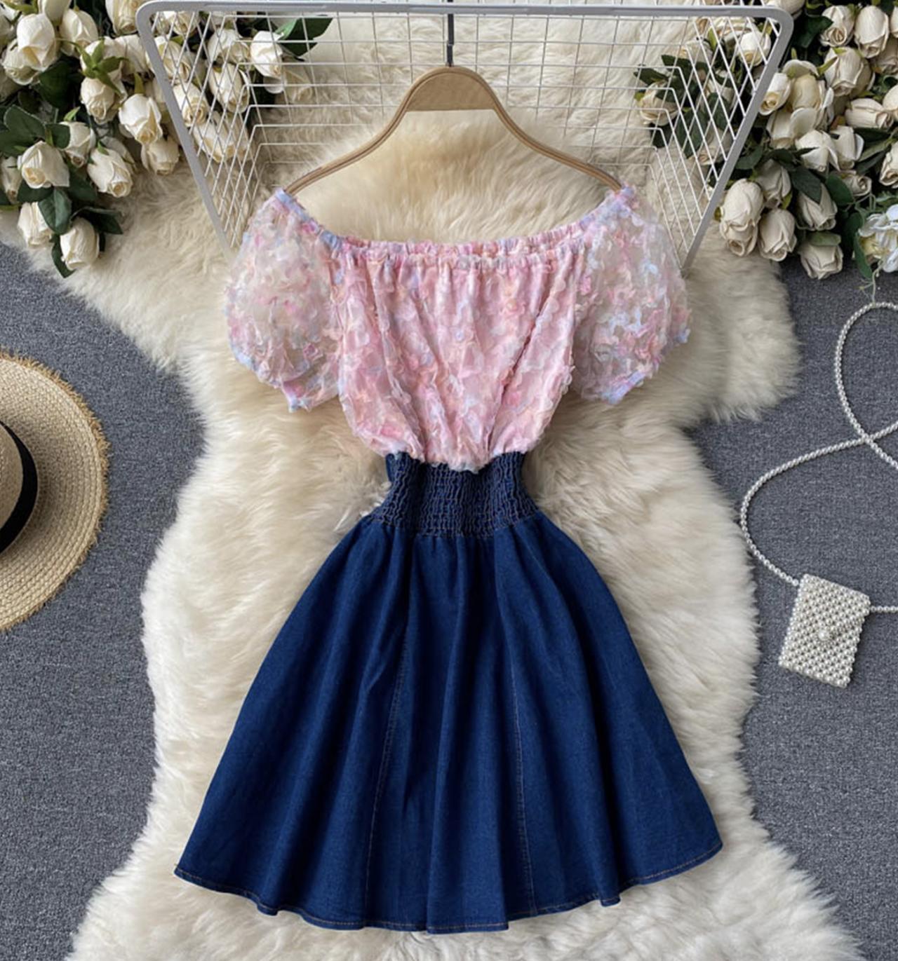Lovely Aline patchwork dress 687