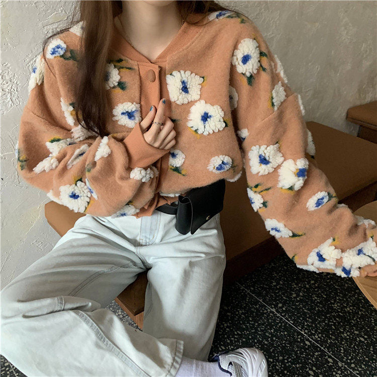 Vintage flowers, short coats, loose spring tops 1458