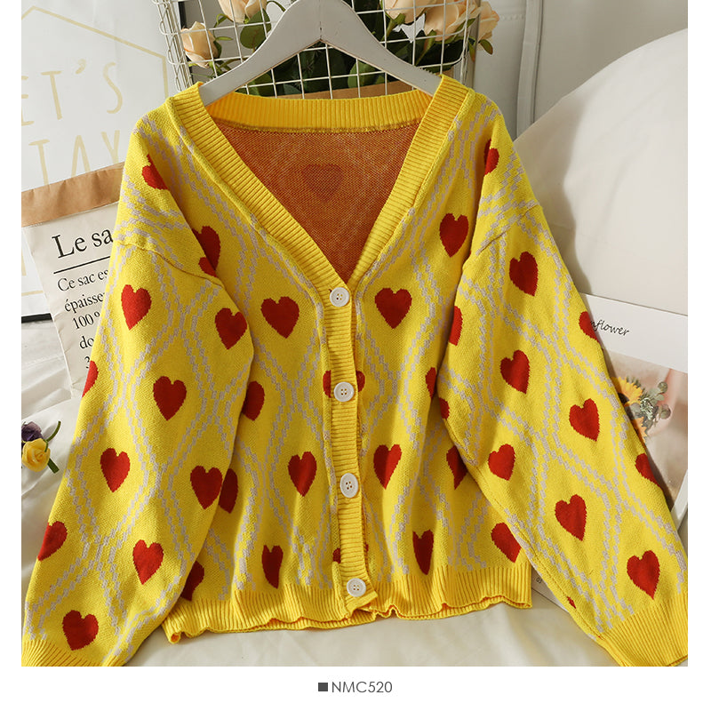 Hong Kong Style Vintage diamond check single breasted cardigan sweate 1946