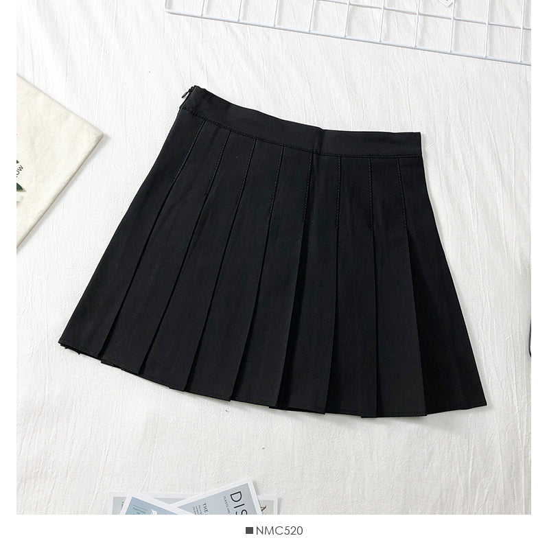 High waist slim Harajuku casual short skirt female 2522