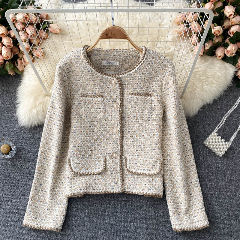 Retro little fragrance lady style coat 1517