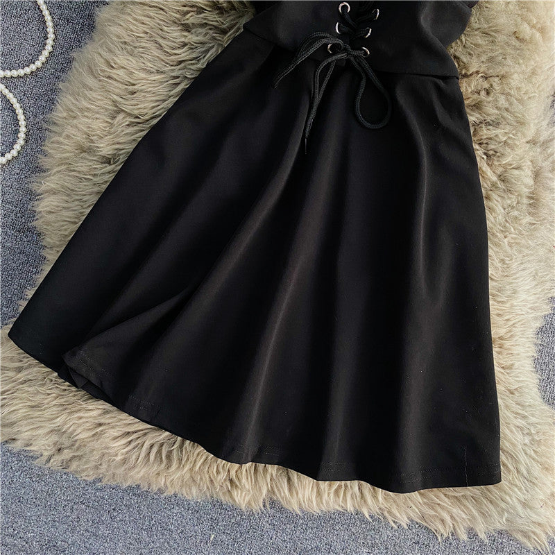 Sexy suspender skirt A-line skirt short skirt 2725
