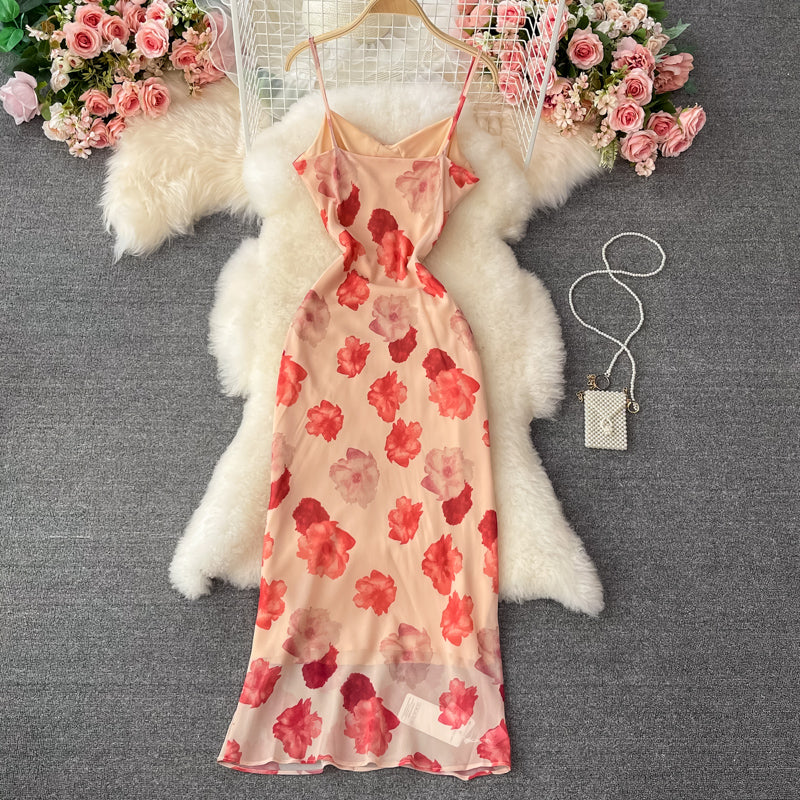 French first love Chiffon Dress 2976
