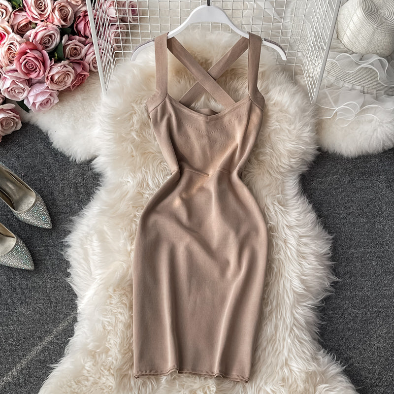 Retro back cross elastic slim fit with thin hips 2770