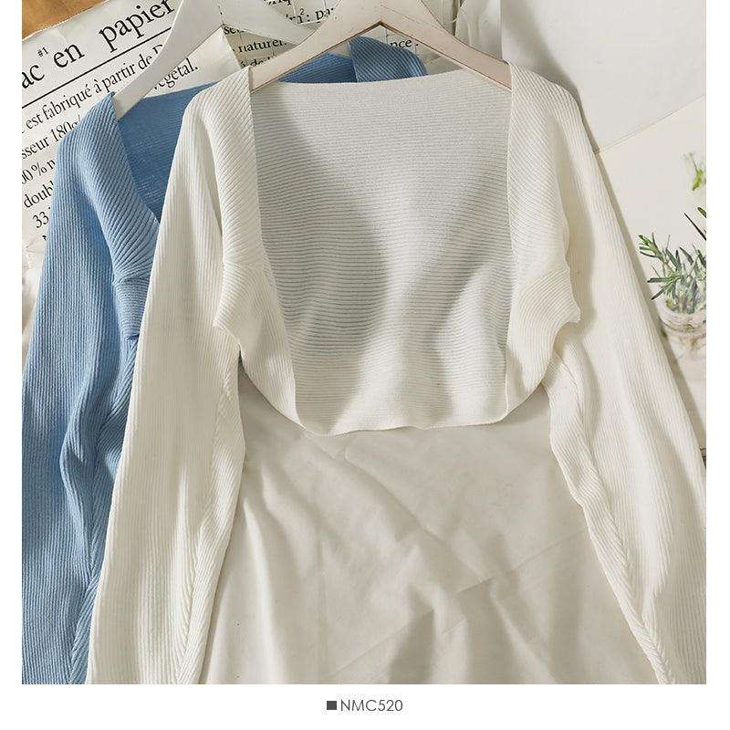 Frühherbst Strickbluse neue französische Schalhälfte 1693