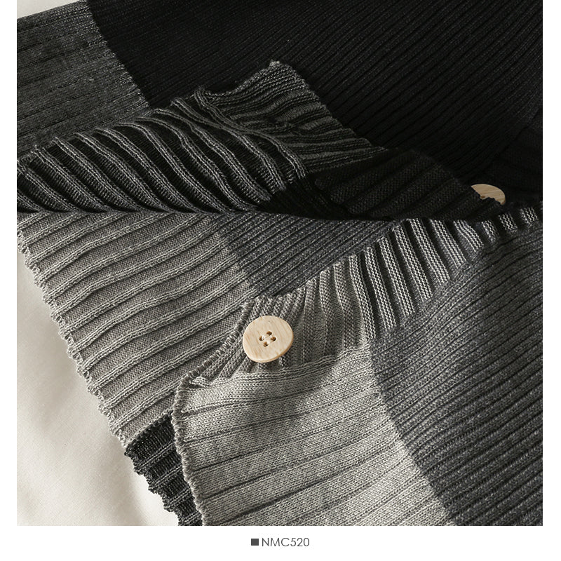 Retro contrast stitching loose and thin three button T-shirt for women 1885