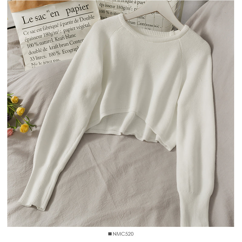 Französische Minderheit vorne kurz hinten lang Pullover Pullover Damen 1700