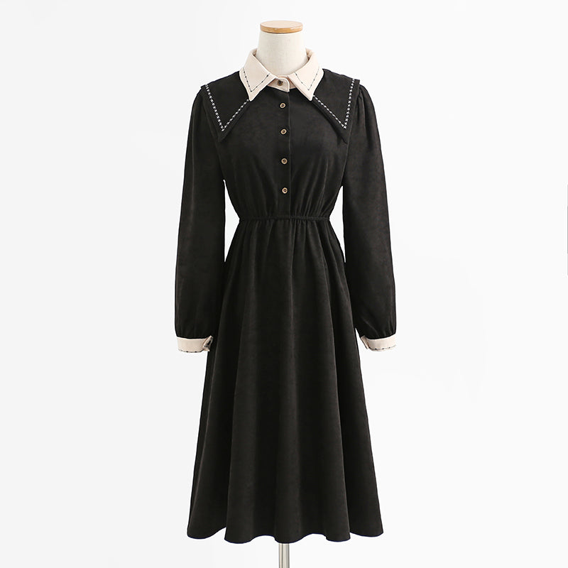 New style small fragrance high-end Corduroy Skirt backing skirt 2272