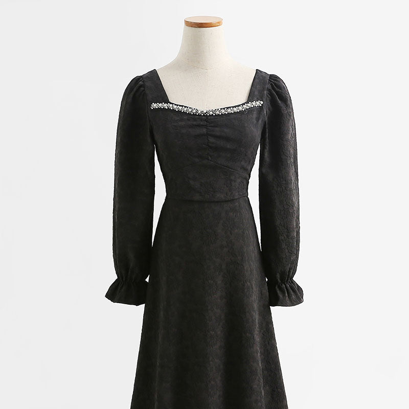 French white first love sweet temperament dress 2156