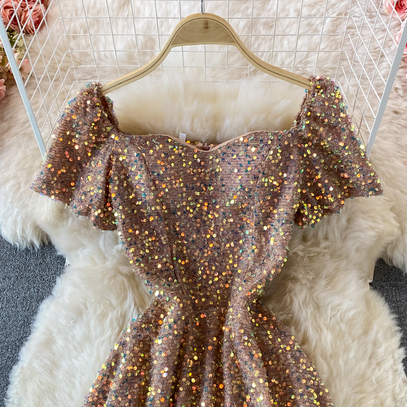 Leichtes Luxus-High-End-Kleid mit Pailletten 2899