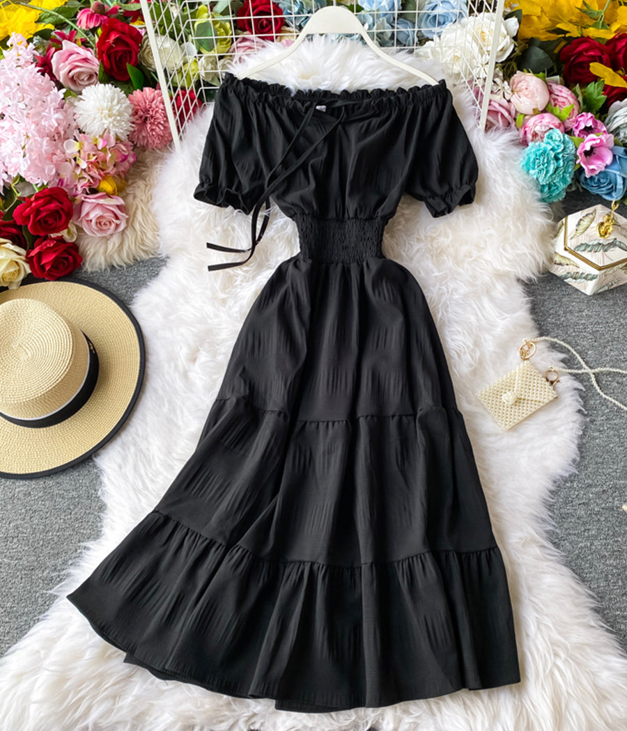 Fashion girl dress A line summer dress 1239