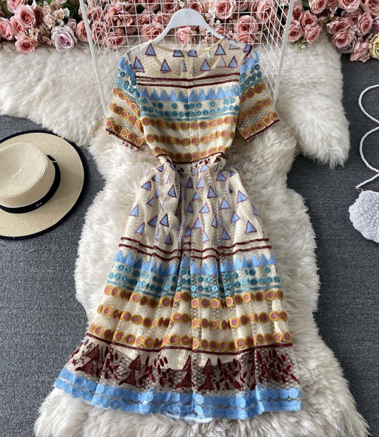 High quality A line short dress 787