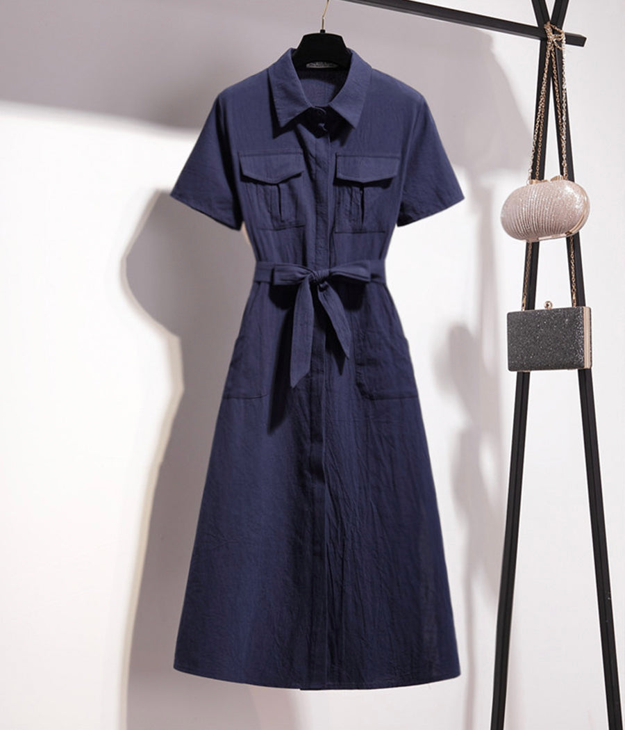 Elegant blue dress summer dress 1257