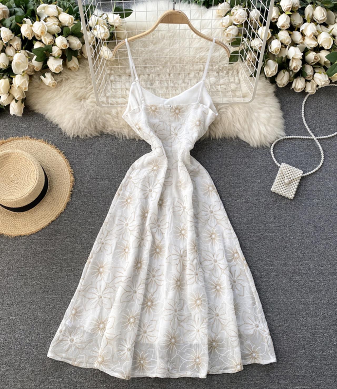 Cute A line short dress fashion girl dress 748