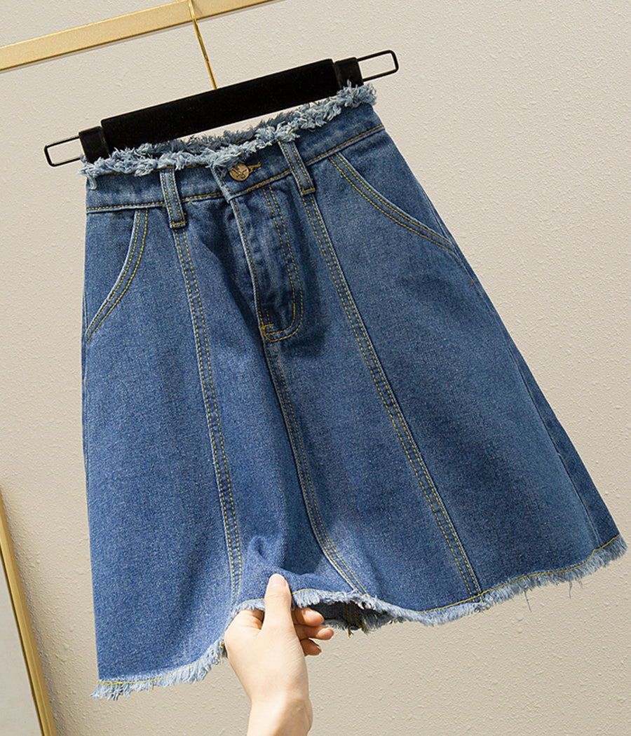 Süßer Jeansrock in A-Linie 3516
