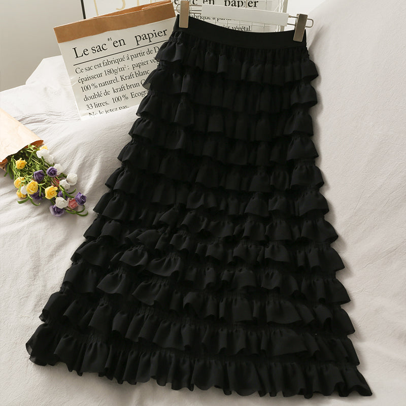 Cute A line skirt fashion skirt 3442