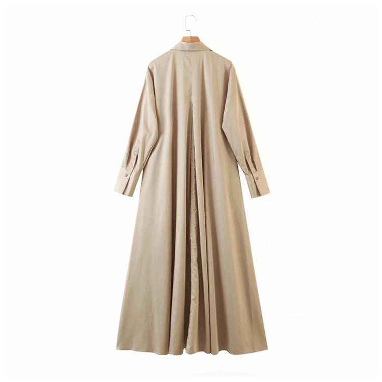 Light mature style skirt, slim waist, medium length shirt skirt 7123