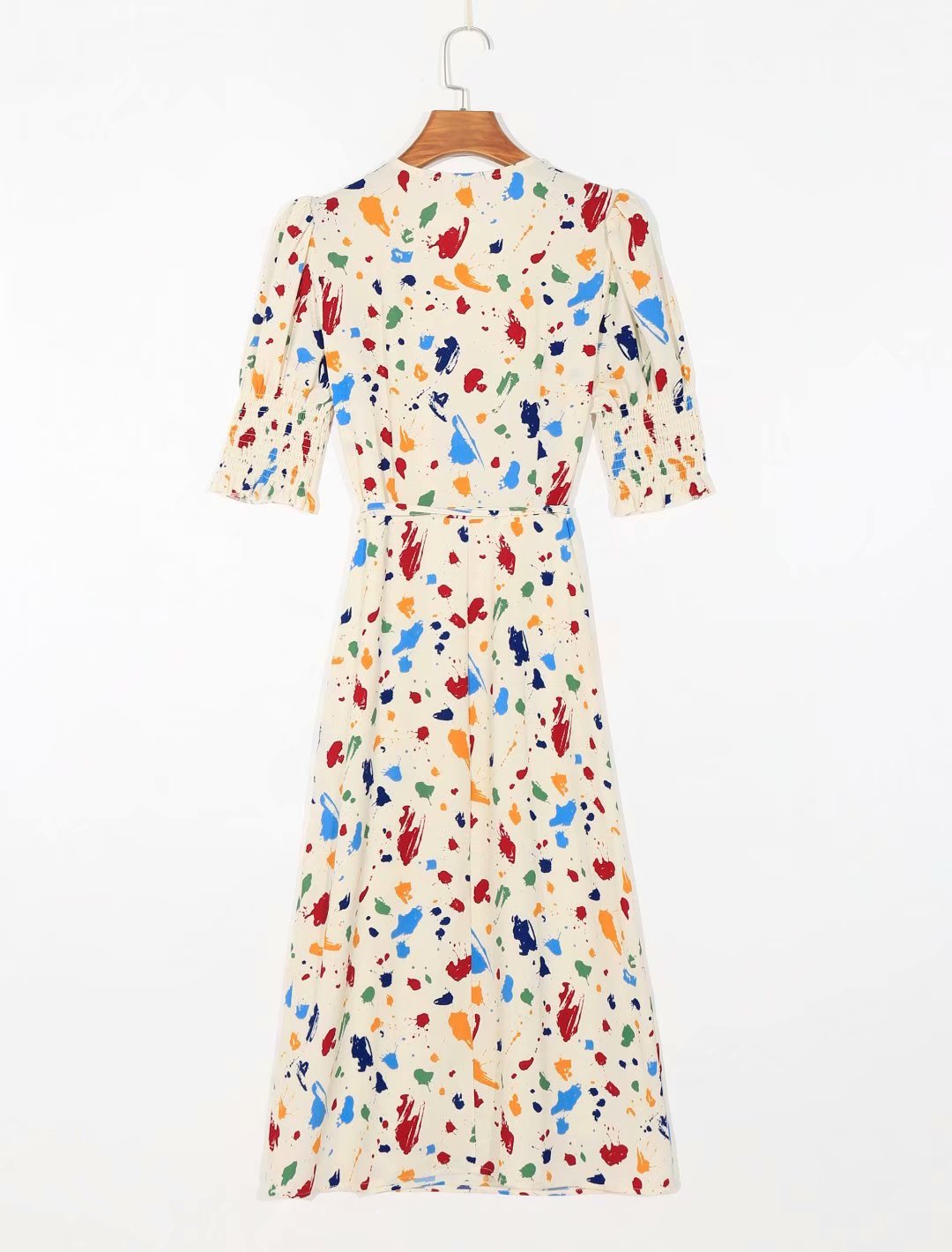 Jupe portefeuille à imprimé irrégulier sexy et tendance, longueur genou, pour femme, 7054