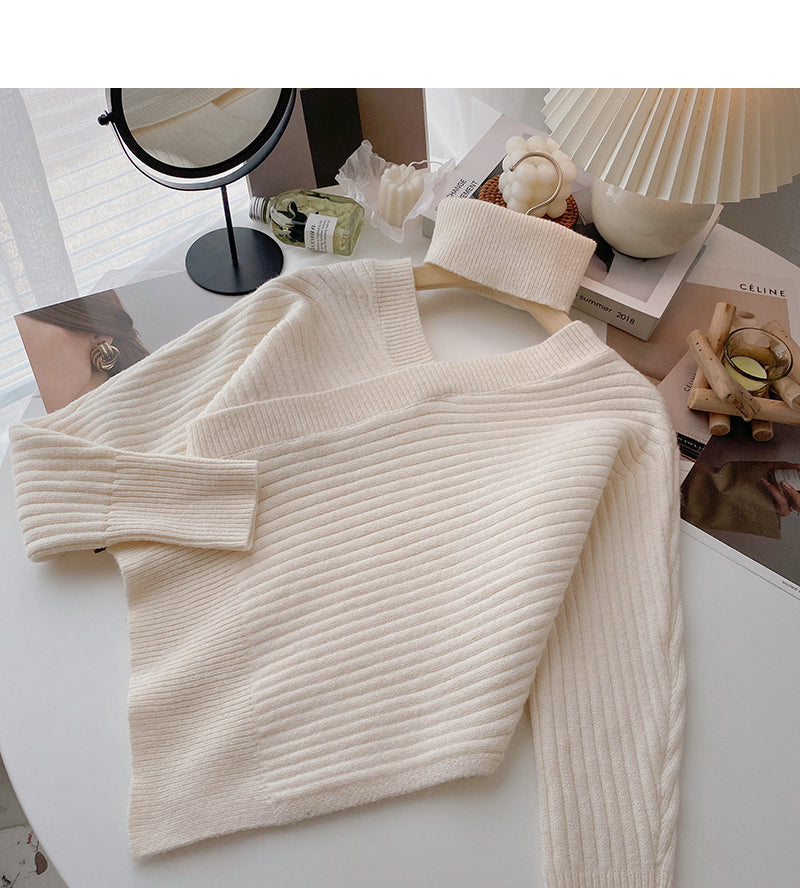 Slim design V-neck hanging neck temperament top fashion 6180