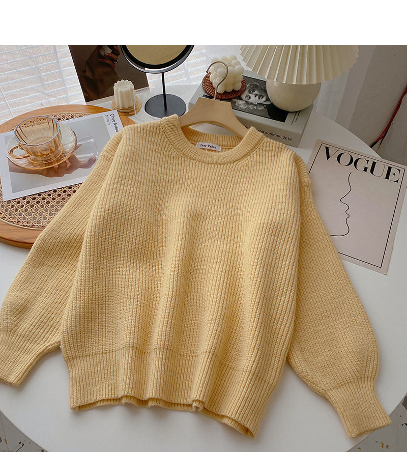 Pull ample à manches longues de style coréen 6030