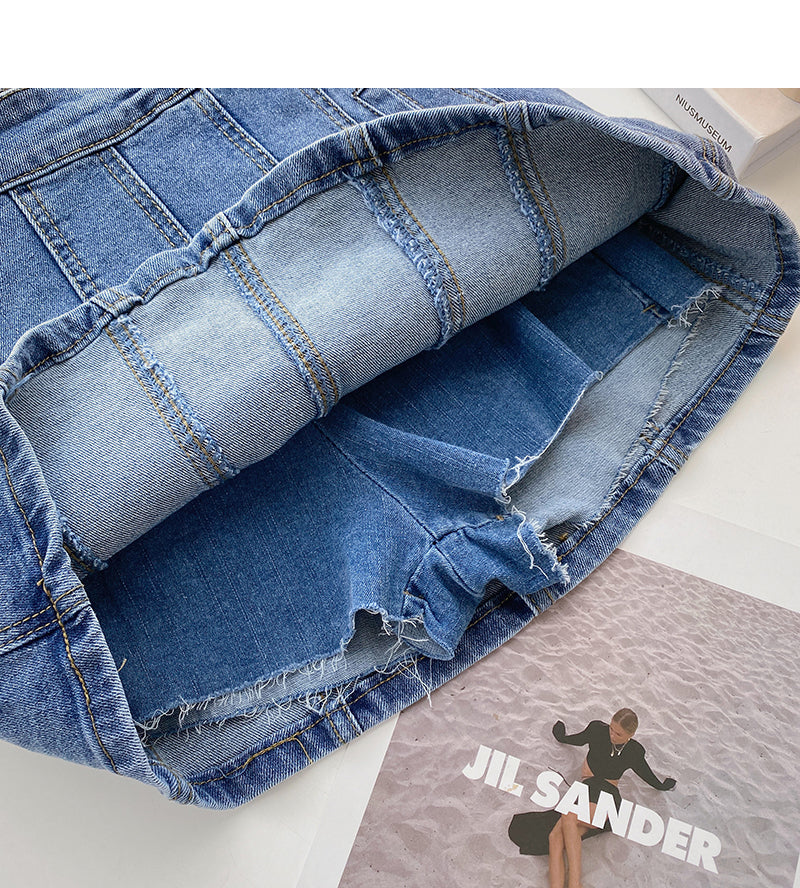 Neues Design im koreanischen Stil, personalisierter schmaler Rock mit heller Linie 5630