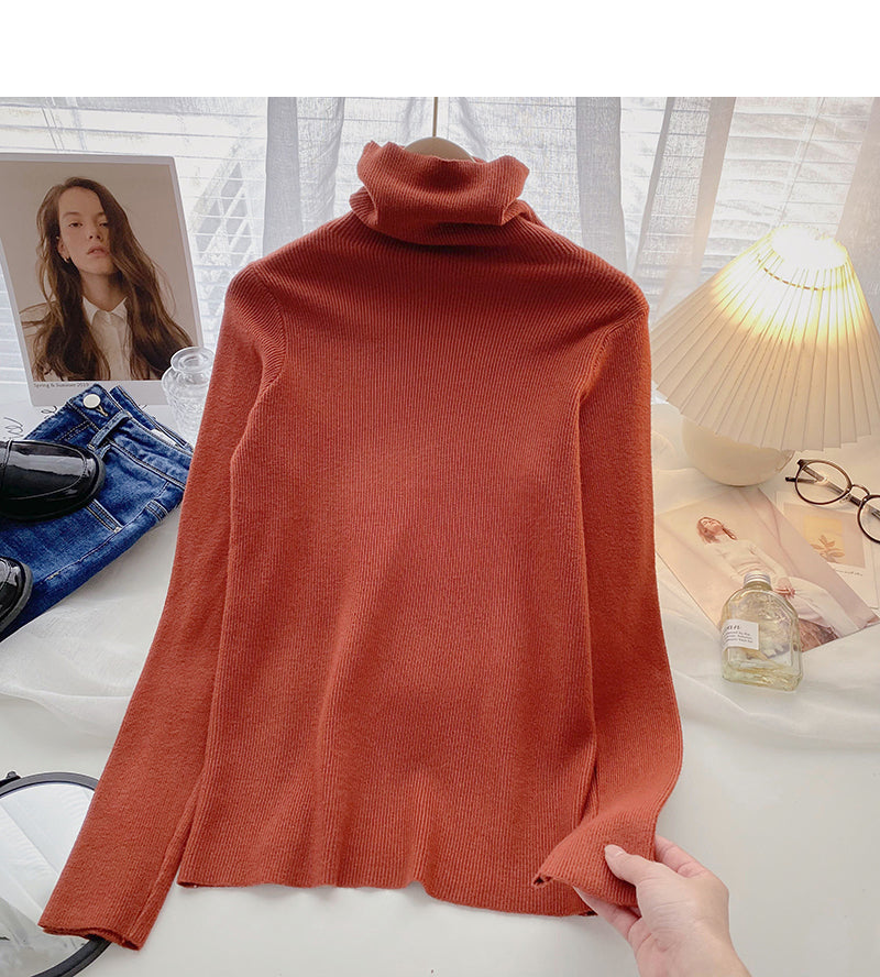 Knit bottomed shirt with slim fit top inside 6567