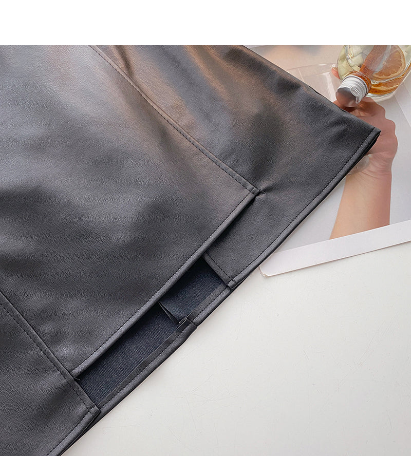 Korean chain high waist irregular slim design Hip Wrap Skirt 5328